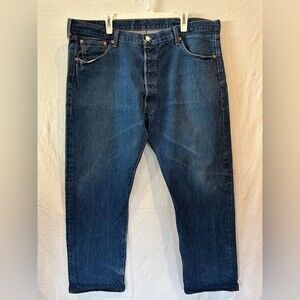Levi’s Classic 501 Button Fly Straight Fit Medium Wash Size 44 X 32 Jeans